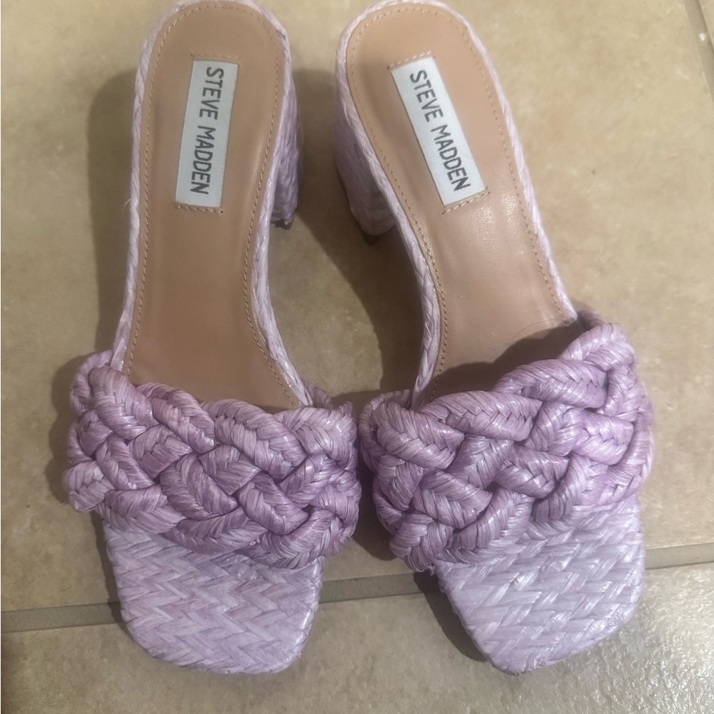 Steve Madden Women's Purple Braided Sandals - Picture 5 of 7